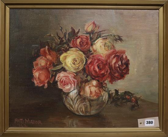 Patti Mayor (Suffragette artist) Still life 40 x 50cm